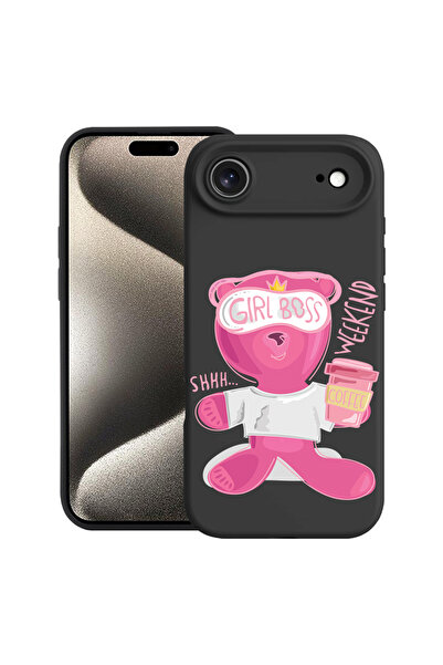 bestcase Θήκη σιλικόνης Premium για Apple iPhone 17 Air, Αρκουδάκι - Gril Bos...