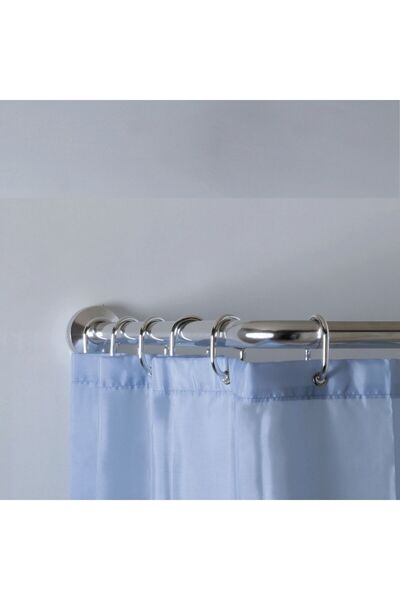 SANIPLAST Bara perdea dus, tip L, 3 FTU 901060, aluminiu, cromat, 80 x 170 cm