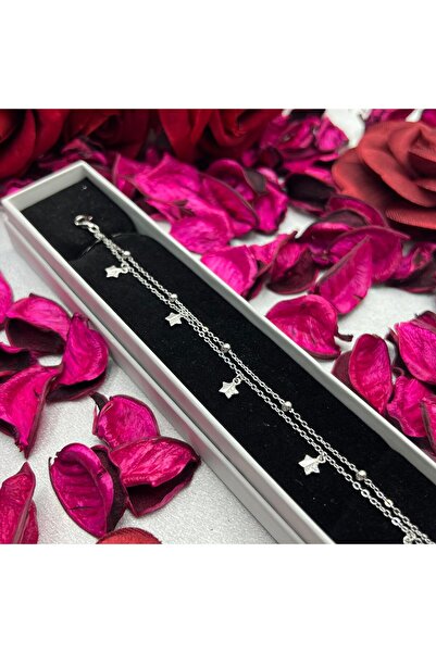 Victoria 925 Ayar Gümüş Yıldız Figürlü Kadın Bileklik – Minimal ve Zarif, Güm...