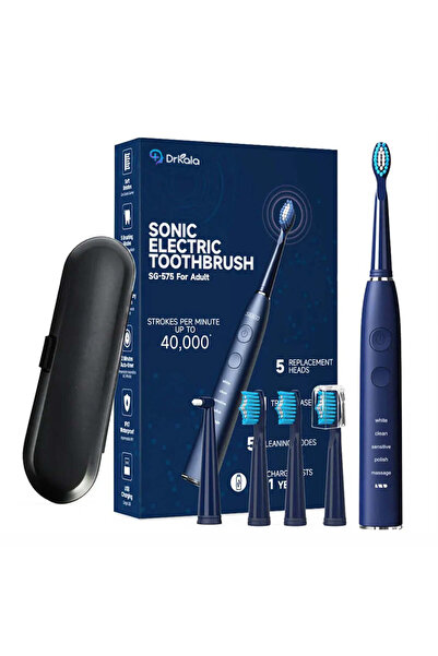 DrKala Sonic electric toothbrush, 5 modes, 5 DuPont heads, up to 40,000 vibrations/min, IPX7