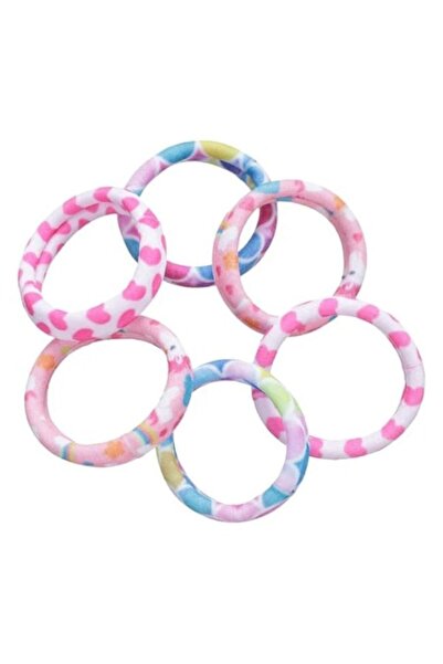 ANTBRO Set 6 elastice de păr pentru copii Antbro® Frotte colorate cu modele d...