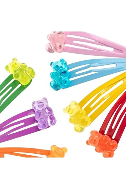 ANTBRO Set 7 agrafe de păr pentru copii Antbro® 3D metalice multicolore cu mo...