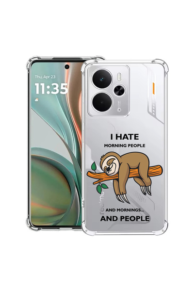 bestcase Carcasă antișoc pentru Realme 14 5G, I Hate Morning, 2052023 AS 1613