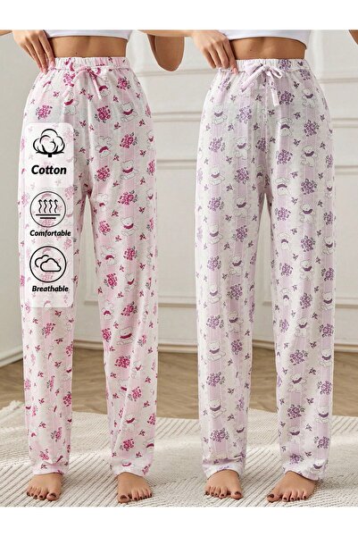 FORVENS Σετ 2 βαμβακερών λεπτών, αναπνεύσιμων υφασμάτινων κορδελιών με λεπτομ...