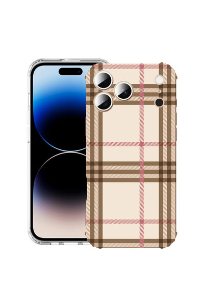 bestcase Carcasă antișoc pentru Apple iPhone 17 Pro Max, model Plaid, 2052026...