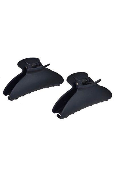 ANTBRO Set 2 agrafe de păr pentru femei Antbro® negru mat cu model ondulat, 9cm