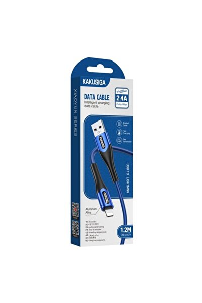 KAKU Cablu de date și încărcător (KSC-724), USB-A la Lightning, 18W, 2.4A, 1.2m, Albastru