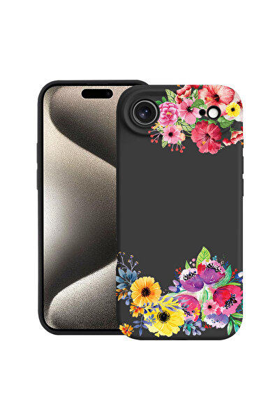 bestcase Carcasă premium din silicon pentru Apple iPhone 17 Air, flori, 20520...