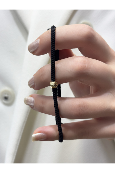 DİAMİNE PIRLANTA 14 ayar altın dorika ipli bileklik (6 mm )