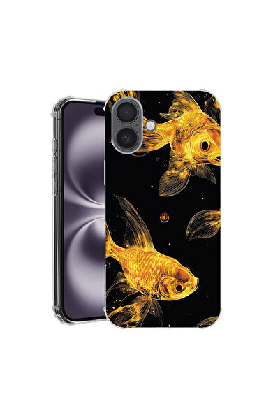 bestcase Carcasă antișoc pentru Apple iPhone 17, Gold Fishes, 2052024 AS 1464