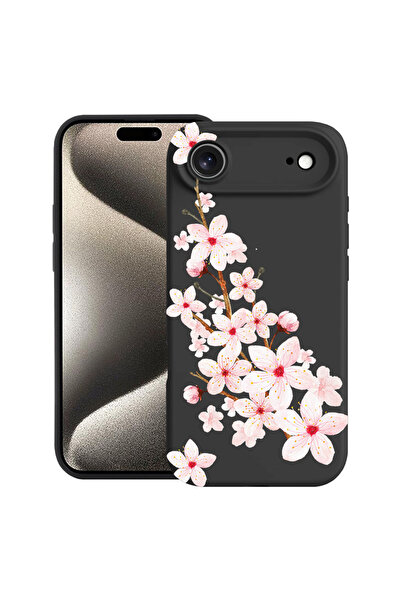 bestcase Carcasă premium din silicon pentru Apple iPhone 17 Air, floare de pr...