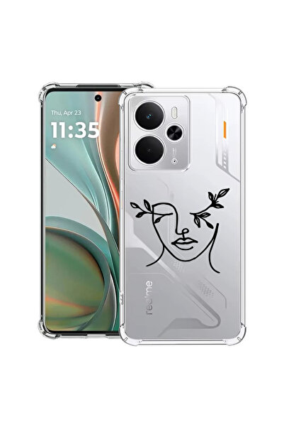 bestcase Αντικραδασμική θήκη για Realme 14 5G, γυναικεία αφηρημένη, 2052023 A...