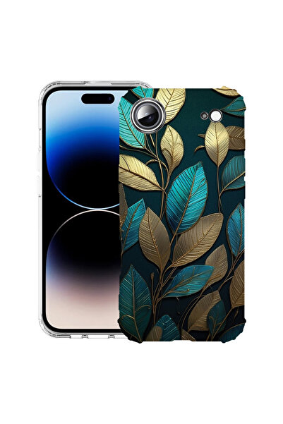 bestcase Carcasă antișoc pentru Apple iPhone 17 Air, pene aurii, 2052027 AS 1164