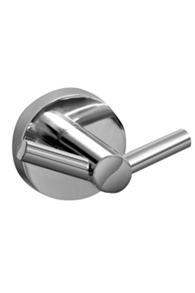 Tesa Cuier baie Waterproof, metalic, benzi dublu adezive incluse, cu doua agatatori