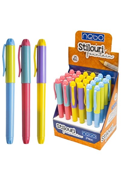 NEBO Pixuri din plastic – NEBO, Set de 24 de bucăți, 3 variante de culoare