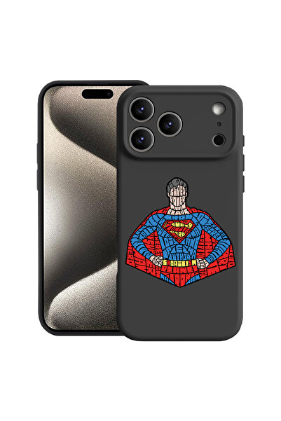 bestcase Carcasă premium din silicon pentru Apple iPhone 17 Pro Max, Caligraf...