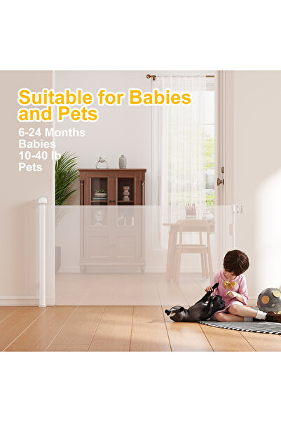 Fun Moment Automatically Closed Baby Safety Gate, Maximum Height up to 1.40m