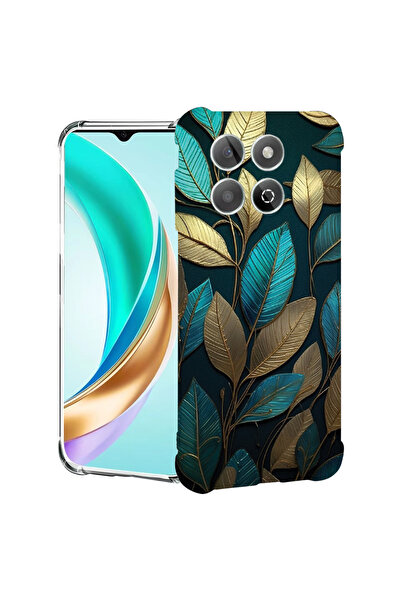 bestcase Carcasă antișoc pentru Honor 400 Smart / X7d, pene aurii, 2078495 AS...