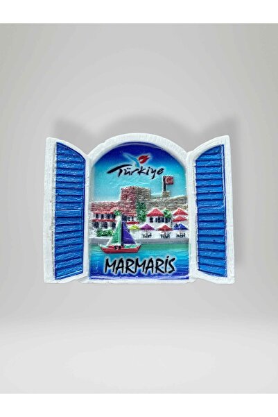 Mundy MARMARİS Temalı Polyester Magnet Buzdolabı Süsü