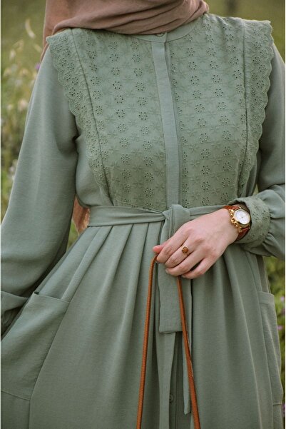 EMİNOS BUTİK Fistolu Zarif Ferace