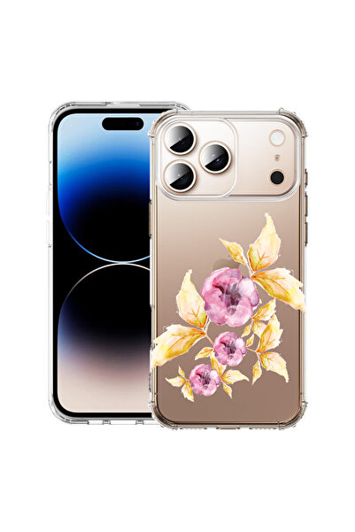 bestcase Carcasă antișoc pentru Apple iPhone 17 Pro, flori pastelate, 2052025...