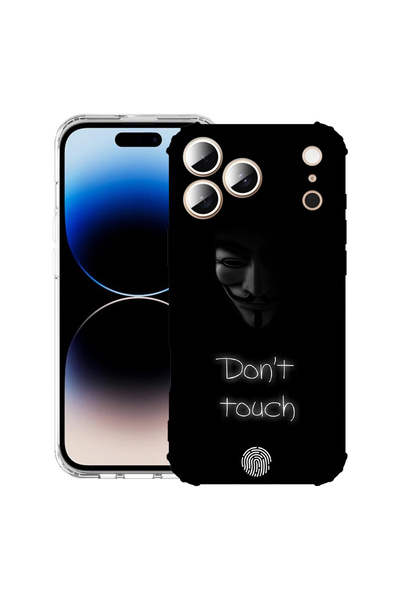 bestcase Carcasă antișoc pentru Apple iPhone 17 Pro, Nu atinge telefonul meu,...