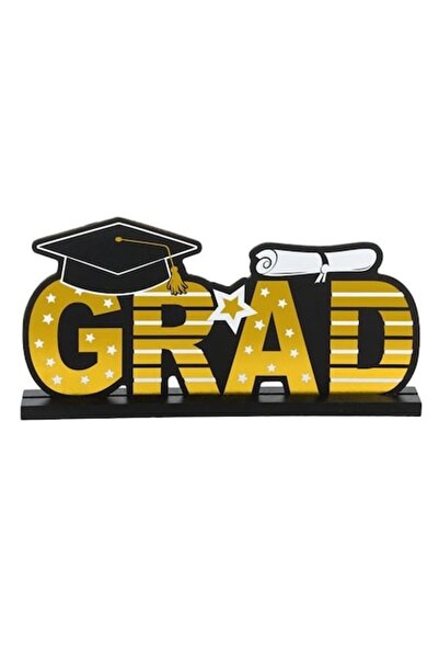 ANTBRO Decor Din Lemn 'Grad' pentru Absolvire – 24x3x12cm