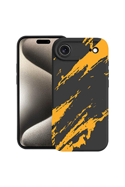 bestcase Carcasă premium din silicon pentru Apple iPhone 17 Air, dungi aurii,...