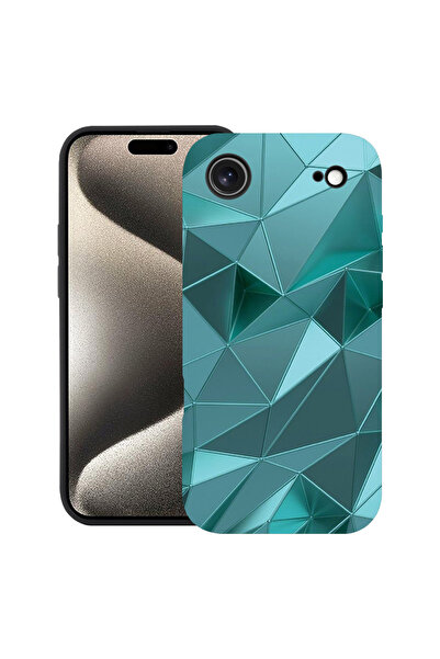 bestcase Carcasă premium din silicon pentru Apple iPhone 17 Air, mozaic verde...