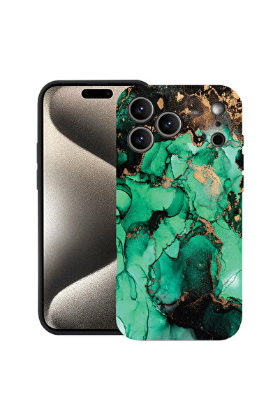 bestcase Θήκη σιλικόνης Premium για Apple iPhone 17 Pro Max, Σκούρο μάρμαρο, ...