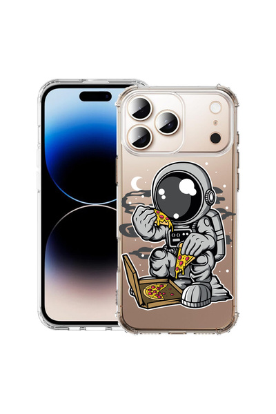 bestcase Carcasă antișoc pentru Apple iPhone 17 Pro Max, Astronaut Pizza, 205...