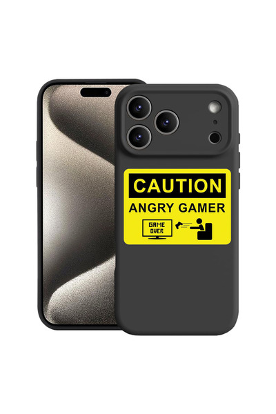 bestcase Carcasă premium din silicon pentru Apple iPhone 17 Pro Max, Angry Ga...