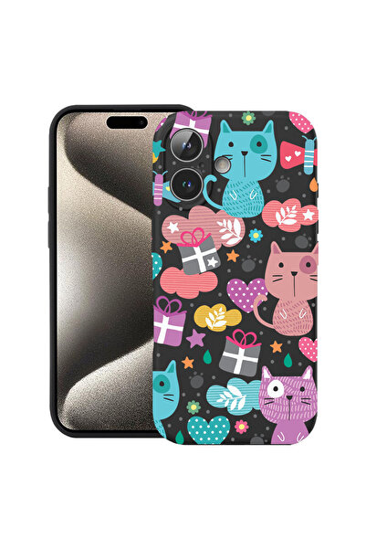 bestcase Carcasă premium din silicon pentru Apple iPhone 17, Lovely Cat, 2052...