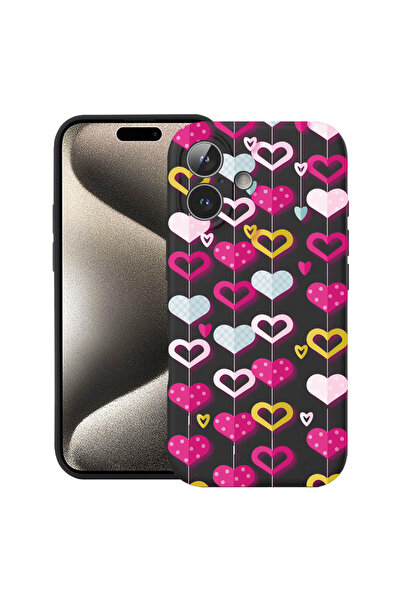 bestcase Carcasă premium din silicon pentru Apple iPhone 17, Inimioare minuna...