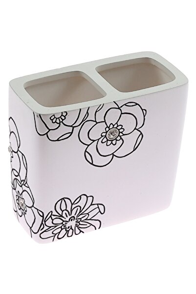 KADDA Поставка за четка за зъби, Emotions BPO-0306B, Полирезин, Флорален моти...