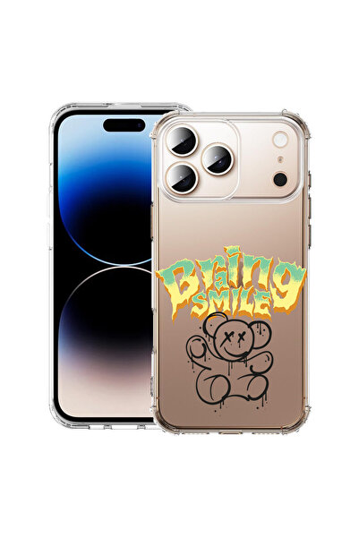 bestcase Carcasă antișoc pentru Apple iPhone 17 Pro, Teddy Bear Braing Smile,...