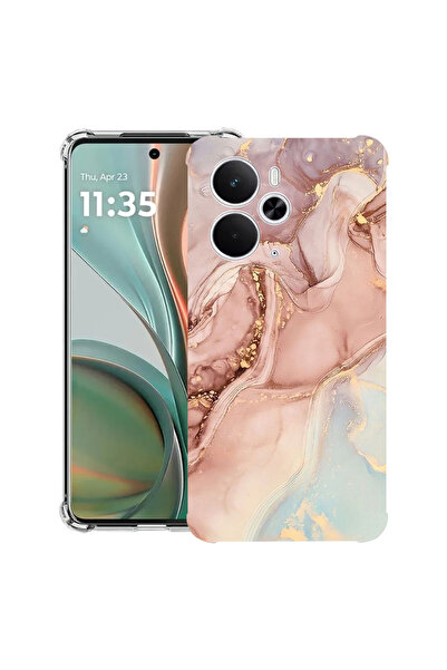 bestcase Carcasă antișoc pentru Poco M7 Pro 5G, cu design roz marmoră, 2099994 AS 1253