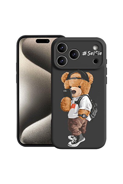 bestcase Carcasă premium din silicon pentru Apple iPhone 17 Pro Max, Ursuleț ...