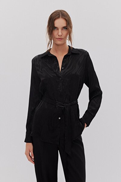 Shn ZEBRA JARAKLI VATKALI KUŞAKLI GÖMLEK