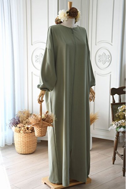 EMİNOS BUTİK Fermuarlı Ferace