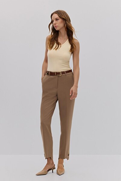 Shn PAÇASI DÜĞME DETAYLI STRAIGHT FIT PANTOLON