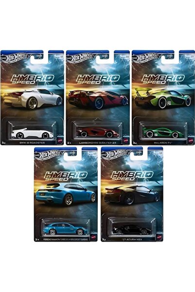 HOT WHEELS uzun kart hybrid speed set 5 adet araç koleksiyon model araba diecast