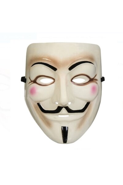 OEM Mască Anonim de Carnaval/Halloween, 20x22 cm