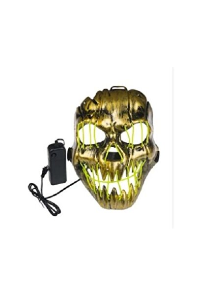 Topi Mască electrică de petrecere de Halloween cu lumini LED, strălucește în ...
