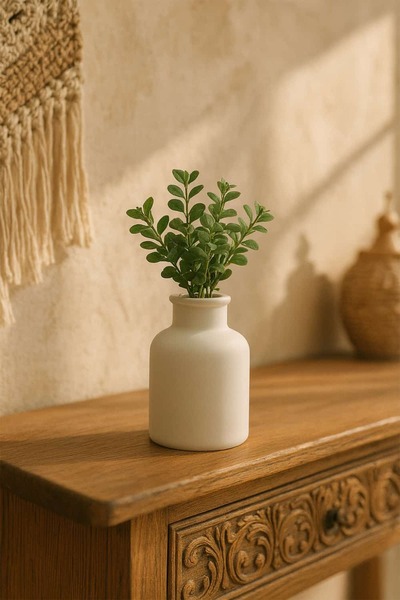 Otaera Silindir Vazo – El Yapımı Estetik Dekor, Bohem ve Minimal Ev Stili İçin