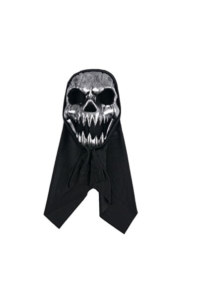 Lumi LUXURY Μάσκα κρανίου, μαύρη με πλέγμα, ιδανική για το Halloween