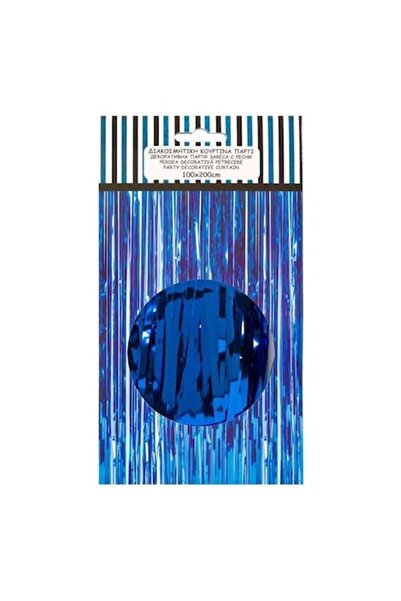 ANTBRO Διακοσμητική κουρτίνα πάρτι Antbro® με μπλε κρόσσια από αλουμινόχαρτο,...