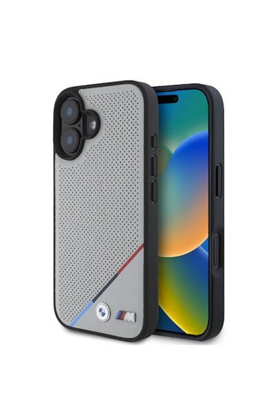 Danex Husă de protecție pentru iPhone 16 Y43, piele ecologică, gri metalizat