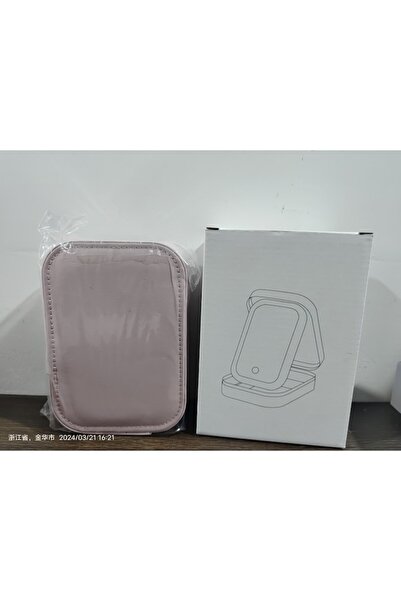 Danex Makeup Bag, Cosmetic Bag, with LED Mirror, 3 Light Modes, Pink