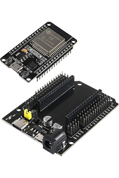 J9ÇINAR لوحة تطوير DIANN ESP-WROOM-32 ESP32 ESP-32S مع لوحة توسعة (مجموعة لوحات ESP32)